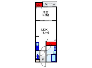 アート曽根の物件間取画像